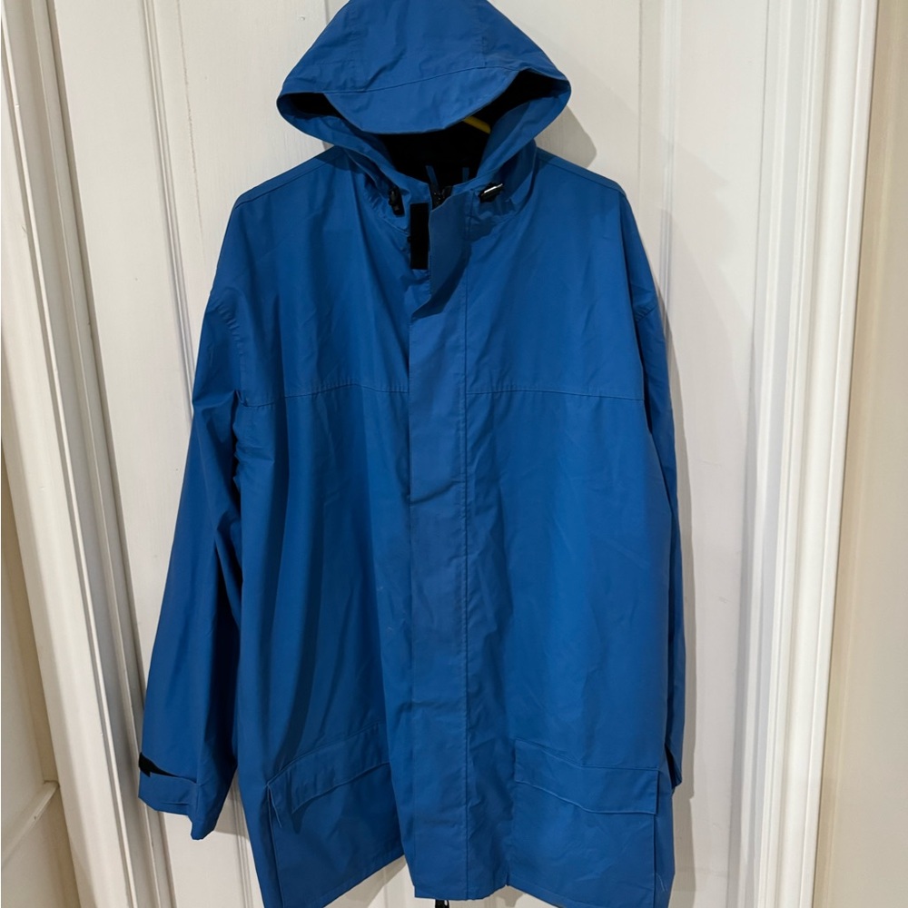 Men's Waterproof Blue Raincoat